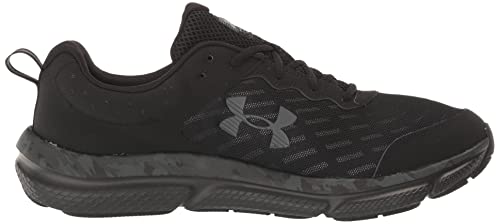 Under Armour Men's Charged Assert 10 Camo Running Shoe, (001) Black/Black/Pitch Gray, 11