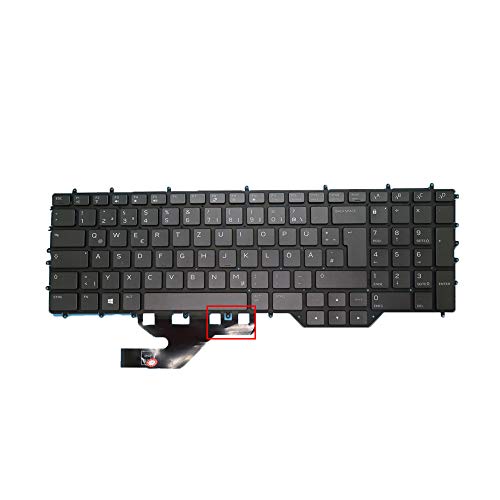 Laptop Keyboard for Alienware Area-51m R2 Germany GR Black with Backlit New