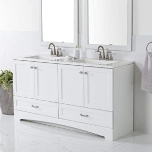 Spring Mill Cabinets Emlyn Bathroom Vanity with Sink, White