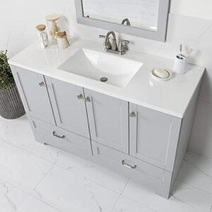 Spring Mill Cabinets Emlyn Bathroom Vanity with Sink, Pearl Gray