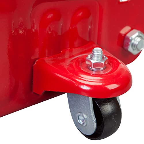 BIG RED TAM820014S Torin Hydraulic Trolley Service/Floor Jack with Blow Mold Carrying Storage Case, 1.5 Ton (3,000 lb) Capacity, Red