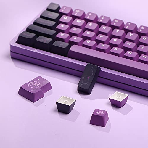 EPOMAKER Space Travel 147 Keys MDA Profile ANSI/ISO PBT Dye Sublimation Keycaps Set for Mechanical Gaming Keyboard, Compatible with Cherry Gateron Kailh Otemu MX Structure