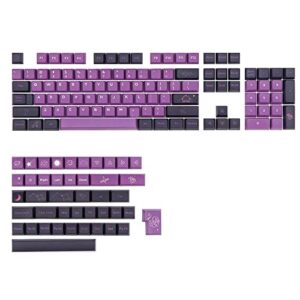 EPOMAKER Space Travel 147 Keys MDA Profile ANSI/ISO PBT Dye Sublimation Keycaps Set for Mechanical Gaming Keyboard, Compatible with Cherry Gateron Kailh Otemu MX Structure