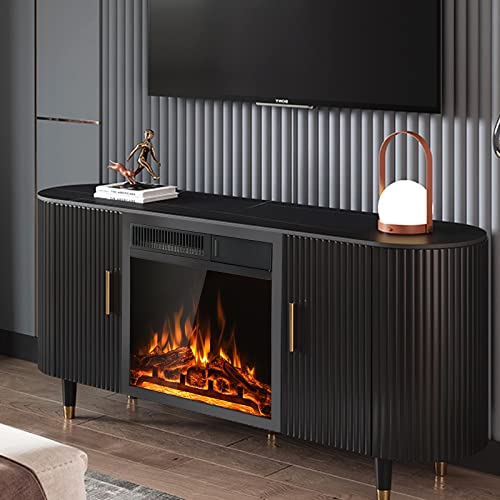 COSTWAY 20-Inch Electric Fireplace Insert, 5100 BTU Recessed and Freestanding Fireplace Heater with Remote Control, 7-Level Flame, Overheat Protection for Living Room Bedroom Office, 750W/1500W