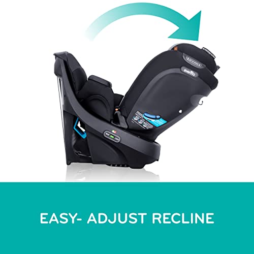 Evenflo Revolve360 Extend All-in-One Rotational Car Seat with Quick Clean Cover (Rowe Pink)