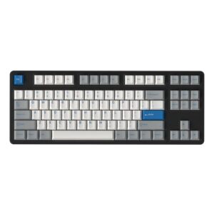 drop dcx camillo keycap set, doubleshot abs, cherry mx style keyboard compatible with 60%, 65%, 75%, tkl, wkl, full-size, 1800 layouts and more, white
