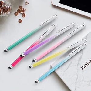 Stylus Pens for Touch Screens (6 Pack), Linfanc High Sensitivity and Precision Capacitive Stylus Pens for iPad, Tablets, Smartphones, and All Universal Touch Screen Devices, Extra 12 Replacement Tips