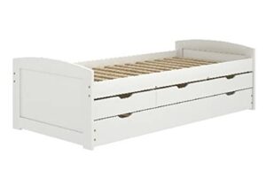 adeptus solid wood twin day bed with trundle and drawers