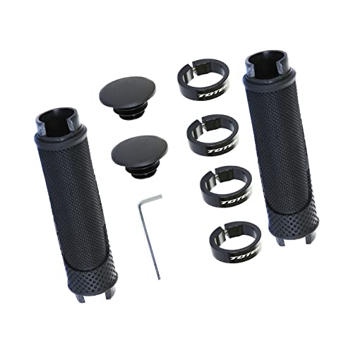 VELOFORT Bike Handlebar Grips, Soft Non-Slip-Rubber Hand Grip Comfortable Ergonomic, Single Lock-on Bike Grips, Fit Beach Cruiser, Scooter, Foldable, Mountain, Tricycle, BMX, MTB Bikes