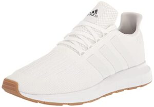 adidas men's swift run sneaker, white/white/core black, 10
