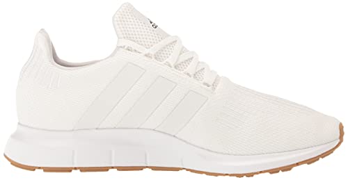 adidas Men's Swift Run Sneaker, White/White/Core Black, 10