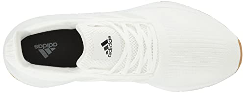 adidas Men's Swift Run Sneaker, White/White/Core Black, 10