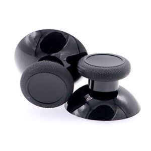 deal4go 2-pack black thumbsticks concave analog rubber replacement for xbox series s|xbox series x controller thumb grips