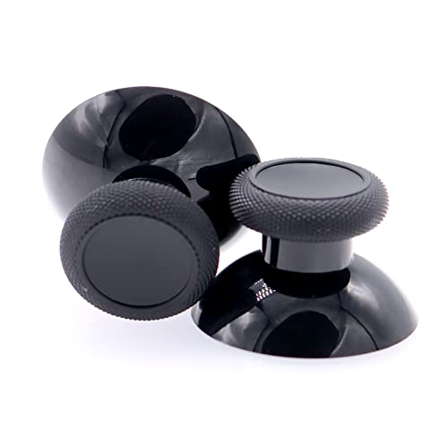 Deal4GO 2-Pack Black Thumbsticks Concave Analog Rubber Replacement for Xbox Series S|Xbox Series X Controller Thumb Grips