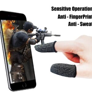 13 in 1 Cell Phone Game Controller for PUBG/Fortnite/Call of Duty Mobile, Mobile Phone L1R1 Triggers for iPhone and Android Phone w/ 9 pcs Mobile Game Finger Sleeve Gloves