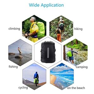 HYCOPROT Waterproof Backpack Rain Cover(10-85L) Ultralight Compact Portable,Hi-Visibility with Reflective Strip Anti-dust for Hiking Camping Cycling Traveling