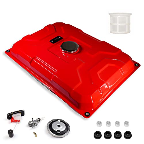 JMCHstore 7 Gallon Metal Generator Gas Fuel Tank Replacement For Predator 6500W 8HP 13HP 420cc, Champion Gasoline Generator Parts Generac, Briggs & Stratton Honda GX390 Generator