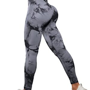 OVESPORT 3 Pack Tie Dye Seamless High Waisted Workout Leggings for Women Scrunch Butt Lifting Yoga Gym Athletic Pants