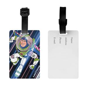 Anime Luggage Tag for Suitcases Boys Kids Cute Cartoon Unique Tags Travel Bag Labels Address Name Id Card Holder PVC 1 Pcs