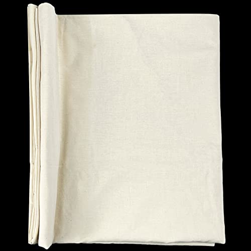 HOTGODEN Light Weight 100% Cotton Muslin Fabric: 63 inch x 2,5,10 Yards Unbleached Muslin Linen Fabric Material for Sewing Material Apparel Cloth