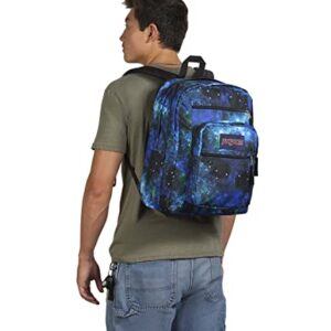 JanSport Big Student Backpack-Travel, or Work Bookbag with 15-Inch Laptop Compartment, Cyberspace Galaxy, One Size