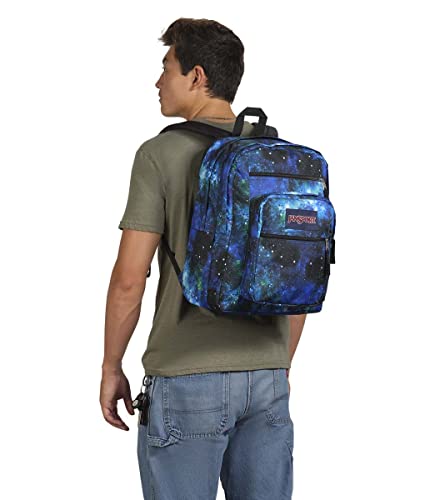 JanSport Big Student Backpack-Travel, or Work Bookbag with 15-Inch Laptop Compartment, Cyberspace Galaxy, One Size