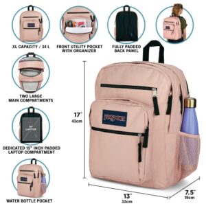 JanSport Big Student Backpack-Travel, or Work Bookbag with 15-Inch Laptop Compartment, Cyberspace Galaxy, One Size