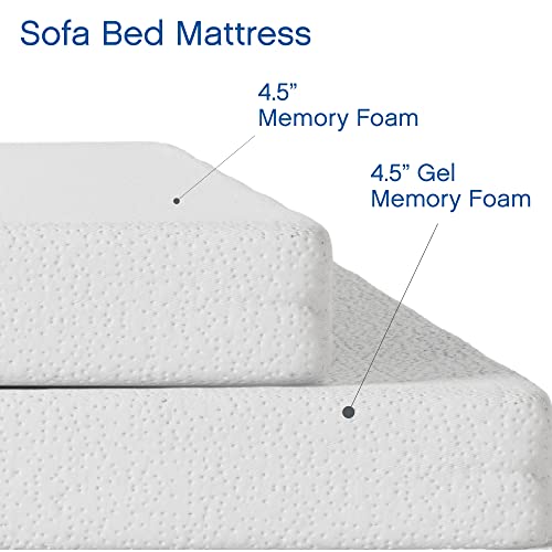 Vibe Gel Memory Foam Sofa Bed Mattress | Replacement Mattress for Twin Size Sleeper Sofa and Couch Beds