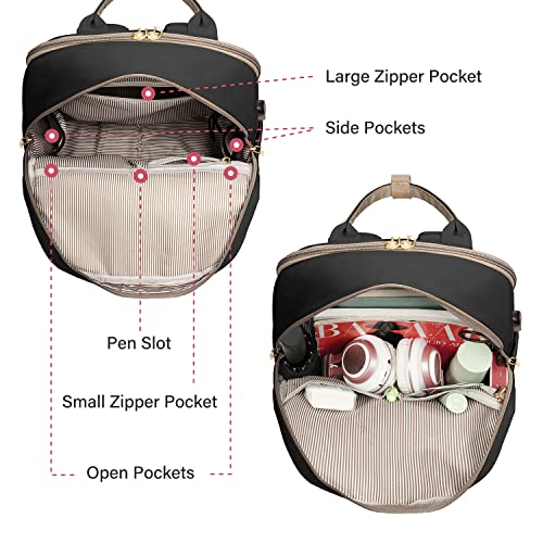LOVEVOOK Laptop Backpack for Women Men 15.6 Inch Laptop Bag with USB Port Fashion Waterproof Backpacks Teacher Nurse Stylish Travel Bags Vintage Daypacks for College Work