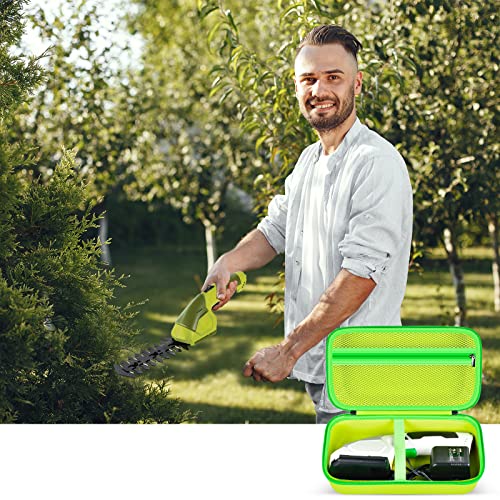 PAIYULE Hedge Trimmer Case Compatible with Sun Joe HJ604C/ for WORKPRO Cordless Grass Shear/Shrubber Handheld Trimmer, Grass Clippers Storage Holder Bag for Battery and Charger（Box Only