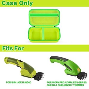 PAIYULE Hedge Trimmer Case Compatible with Sun Joe HJ604C/ for WORKPRO Cordless Grass Shear/Shrubber Handheld Trimmer, Grass Clippers Storage Holder Bag for Battery and Charger（Box Only