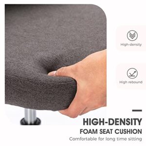 Home Office Desk Chair - Adjustable Rolling Chair, Armless Cute Modern Task Chair for Office, Home, Make Up,Small Space, Bed Room