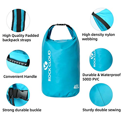 ROCK CLOUD Dry Bag Waterproof 30L Dry Sack for Kayaking Rafting Boating Beach Surfing Swimming Canoe Camping Hiking Fishing Ski