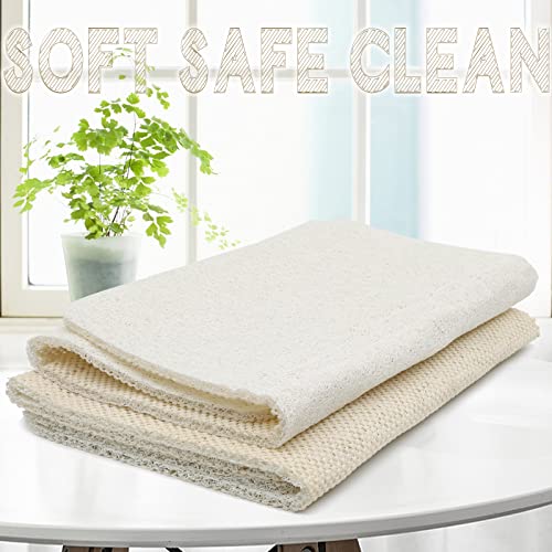 Shower Mat Non Slip Bathtub Mat 16 × 32 Inches, Loofah Bath Mats for Shower Tub, Soft Textured Bath Mat, PVC Bathroom Mats for Wet Areas, Quick Drying, White