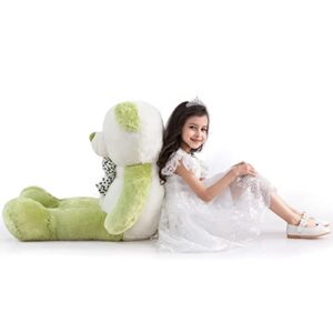 ZGXIONG Giant Teddy Bear Large Stuffed Animals Big Teddy Bear 4 Feet Giant Stuffed Animals Large Teddy Bear Stuffed Animal Giant Plush Toys Big Bear Big Stuffed Animals Gifts for Women 47 Inch Green