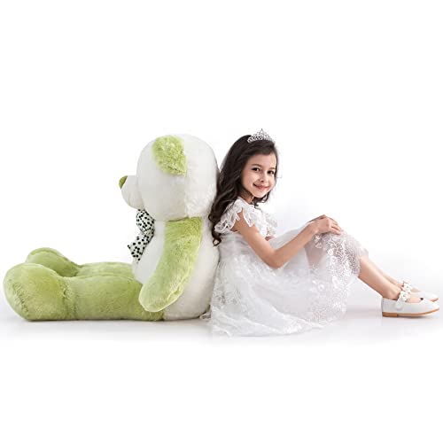 ZGXIONG Giant Teddy Bear Large Stuffed Animals Big Teddy Bear 4 Feet Giant Stuffed Animals Large Teddy Bear Stuffed Animal Giant Plush Toys Big Bear Big Stuffed Animals Gifts for Women 47 Inch Green