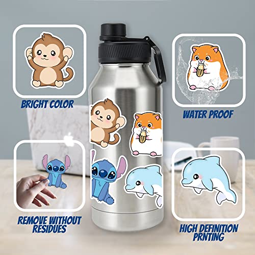 Doodou 200 PCS Animal World Stickers for Laptop, Water Bottles, macbooks, Computer... Perfect for Kids, Teens (Vinyl and Waterproof) (200