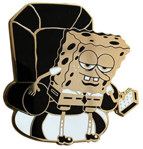 zen monkey studios' 10th anniversary series: ight ima head out spongebob pin