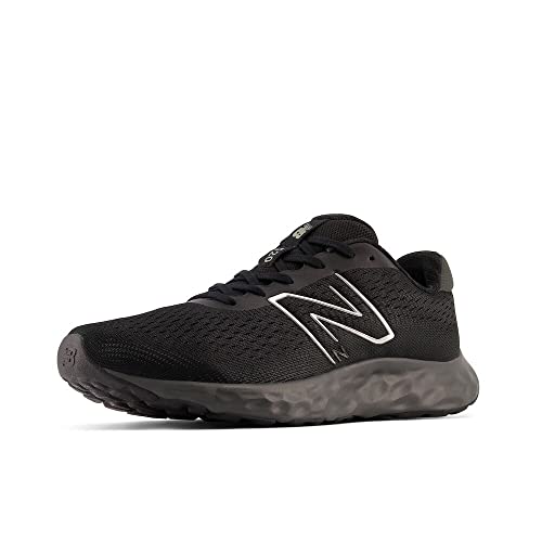 New Balance Men's 520 V8 Running Shoe, Black/Black, 11 Wide