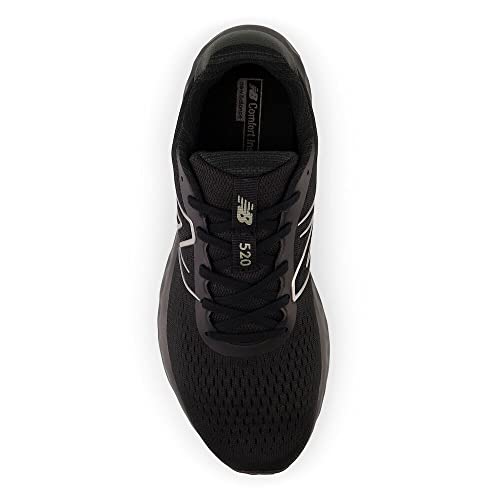 New Balance Men's 520 V8 Running Shoe, Black/Black, 11 Wide