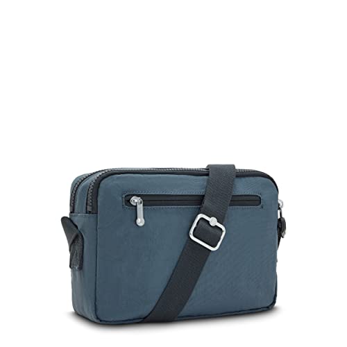 Kipling Women's Abanu Medium Crossbody Bag, Lightweight, Adjustable Waist Pack with Multi-Compartment Zip Pockets, Nocturnal Grey