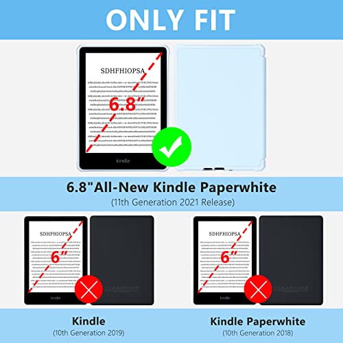 Kindle Paperwhite Case for 6.8" (11th Generation 2021 Release),All-New PU Leather Smart Cover for Kindle Paperwhite & Kindle Paperwhite Signature Edition with with Auto Sleep/Wake (11th 2021)