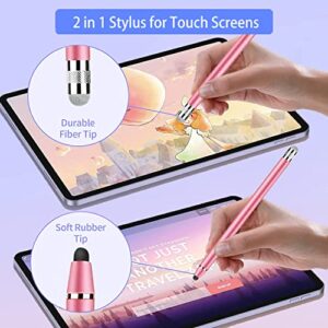 Stylus Pens for Touch Screens (5 Pcs), CPKEON Capacitive Stylus 2 in 1 Precision Stylus Pens with 6 Extra Replaceable Tips for iPad iPhone Tablets Samsung Galaxy All Universal Touch Screen Devices