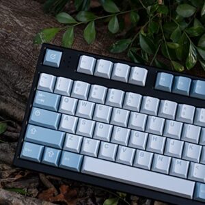 mintcaps Dreams Blue White Keycaps Set 121 Keys Cherry Profile Doubleshot Custom Keycaps for Cherry MX Gateron Kailh Switches Mechanical Keyboards