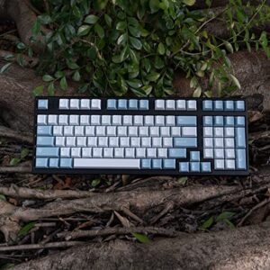 mintcaps Dreams Blue White Keycaps Set 121 Keys Cherry Profile Doubleshot Custom Keycaps for Cherry MX Gateron Kailh Switches Mechanical Keyboards