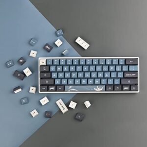 Mosptnspg Apollo XDA Keycaps 60 Percent, 83-Keys PBT Dye Sublimation Custom Key Cap Set for 61/68 Gaming Mechanical Keyboard