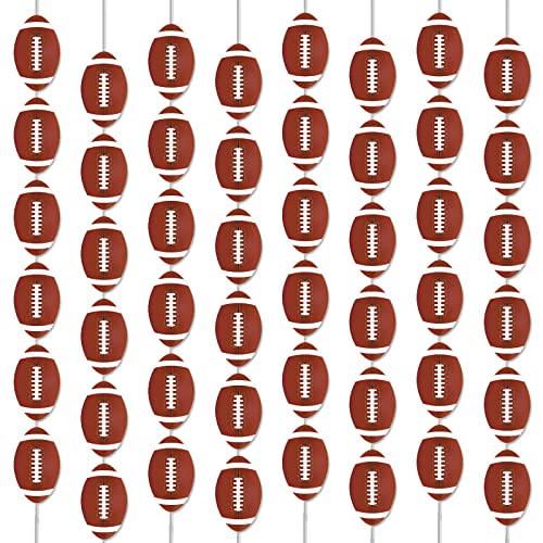 8 Packs Football Party Banners Garland Kit Football Hanging Swirl Football Party Supplies Decorations Paper Cutouts for Birthday Party Home Classroom Favor Supplies Decor