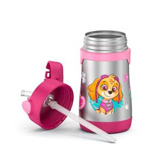 thermos kids vacuum insulated10 oz straw bottle, paw patrol girl