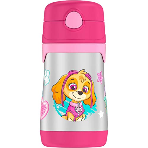 Thermos Kids Vacuum Insulated10 Oz Straw Bottle, Paw Patrol Girl