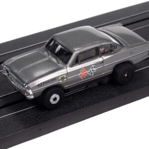 Auto World Thunderjet Nickey - 1966 Chevy Nova (Gray) HO Scale Slot Car